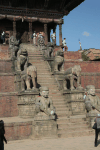 Stairs Nyatapola Temple Flanked